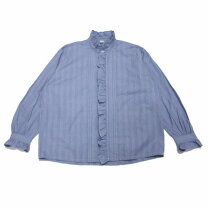 45R 【新品】プリーツ フリル プルオーバーシャツ