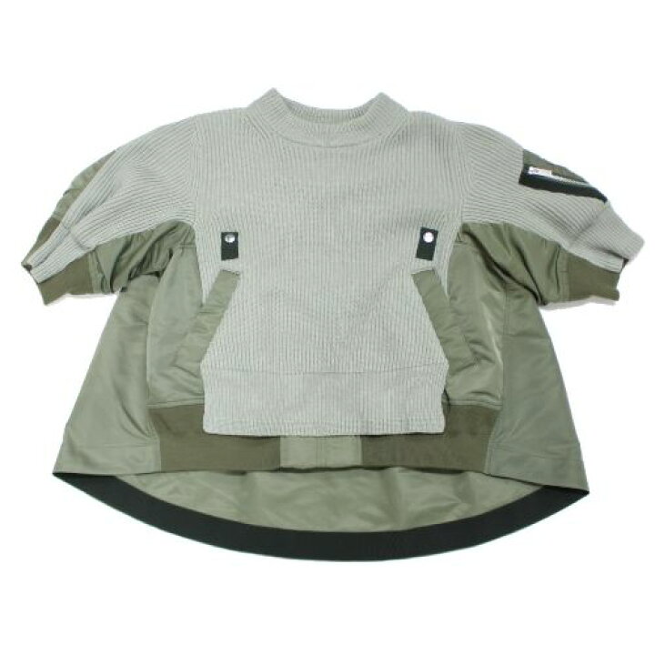 楽天市場】Sacai サカイ 22AW Nylon Twill × Knit Pullover. 半袖 