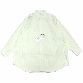 【中古】 HERILL ヘリル 23SS SUVIN WORK SHIRTS スヴィンコットン ワークシャツ 3 グリーン