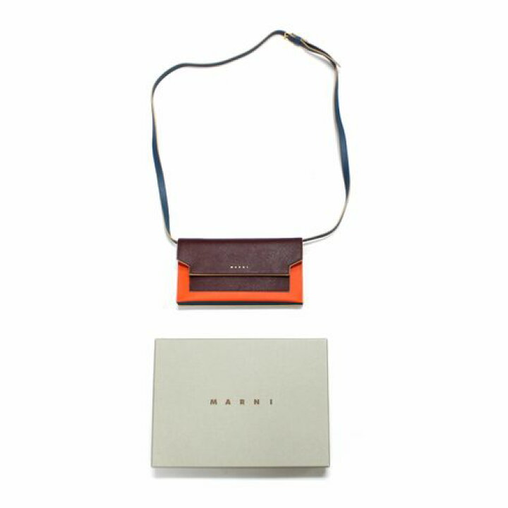 楽天市場】MARNI マルニ レザー ショルダーウォレット ポシェット 