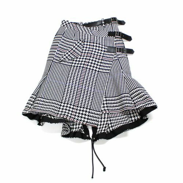 楽天市場】sacai サカイ 2017 コットン チェック ラップスカート 1 