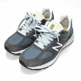 【中古】 NEWBALANCE × SSZ × Akio Hasegawa 長谷川昭雄 ニューバランス M990BE5 スニーカー 8 1/2(26.5cm) グレー