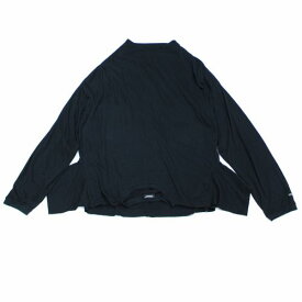 【中古】 UNDERCOVER アンダーカバー 24SS TEEカスタム 衿ドレープ LSTEE ロングスリーブ 長袖 Tシャツ 5 ブラック