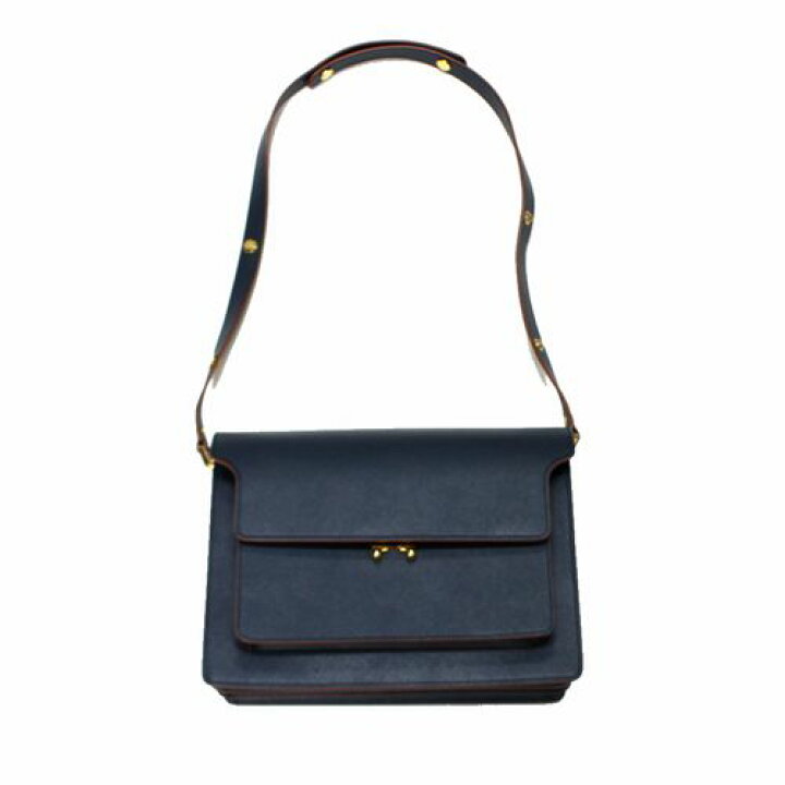 楽天市場】【中古】 MARNI マルニ TRUNK トランクバッグ ネイビー 