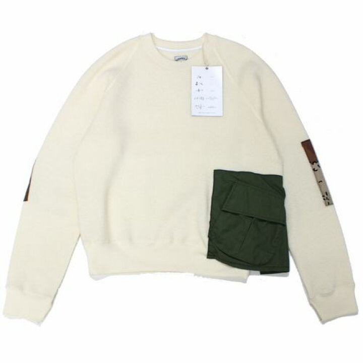 楽天市場】【中古】 SUNSEA サンシー 22AW ARMY PATCH THERMAL SWEATER 