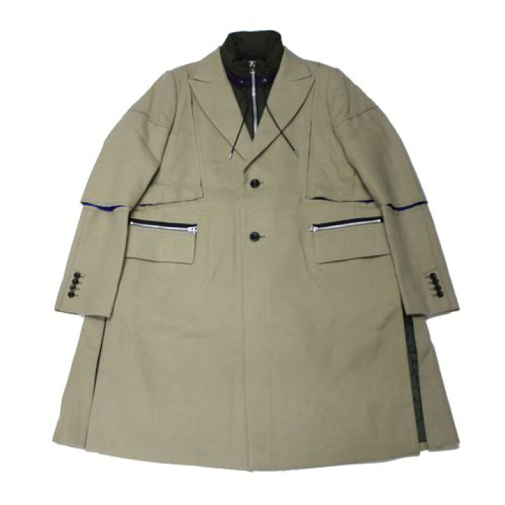 楽天市場】【中古】 Sacai サカイ 21AW Wool Melton Coat ウール  