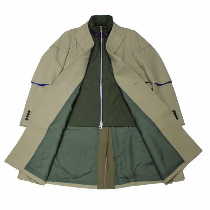 楽天市場】【中古】 Sacai サカイ 21AW Wool Melton Coat ウール 