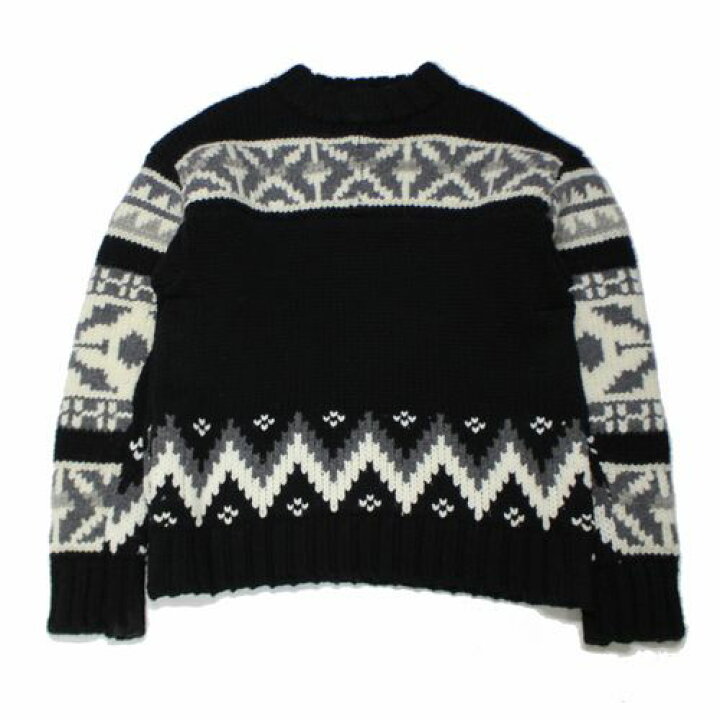 楽天市場】【中古】 Sacai サカイ 22AW Nordic Knit Pullover  