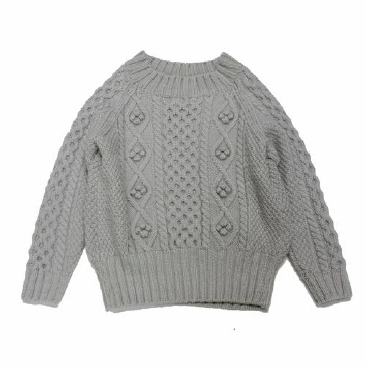 楽天市場】【中古】 SIIILON シーロン 16AW ケーブルニット グレー  