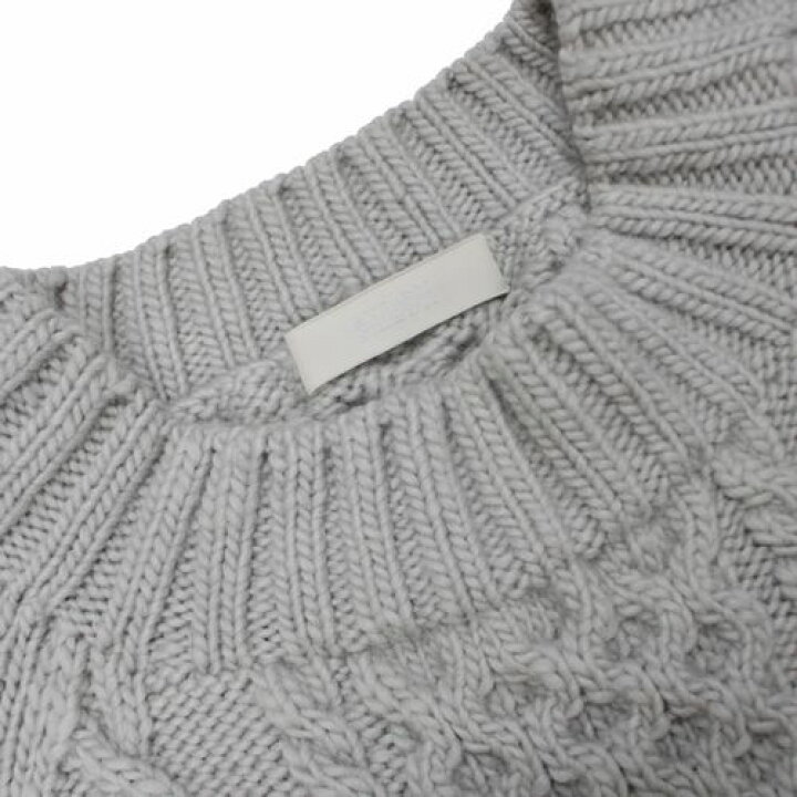 楽天市場】【中古】 SIIILON シーロン 16AW ケーブルニット グレー  
