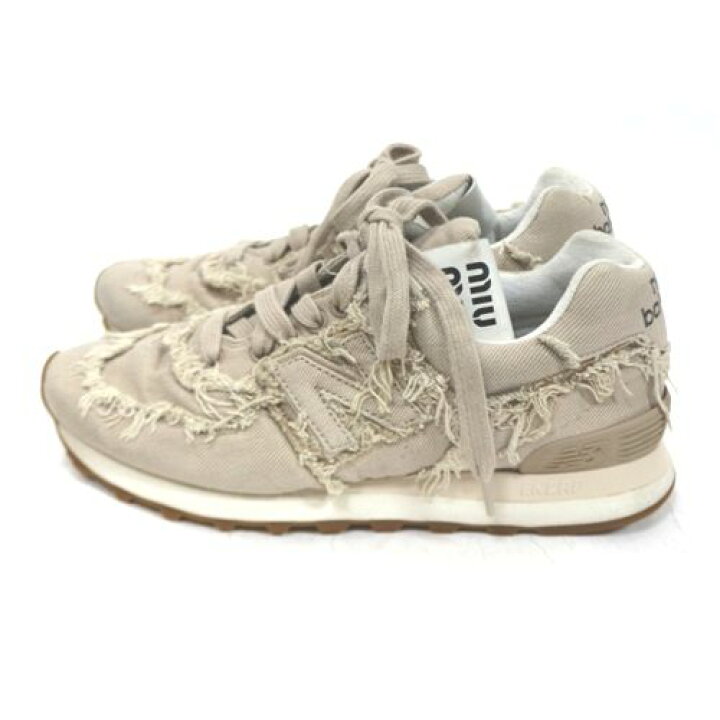 楽天市場】【中古】 miu miu × new balance 22SS 574 ミュウミュウ 