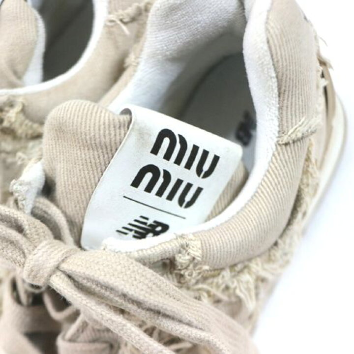 楽天市場】【中古】 miu miu × new balance 22SS 574 ミュウミュウ 