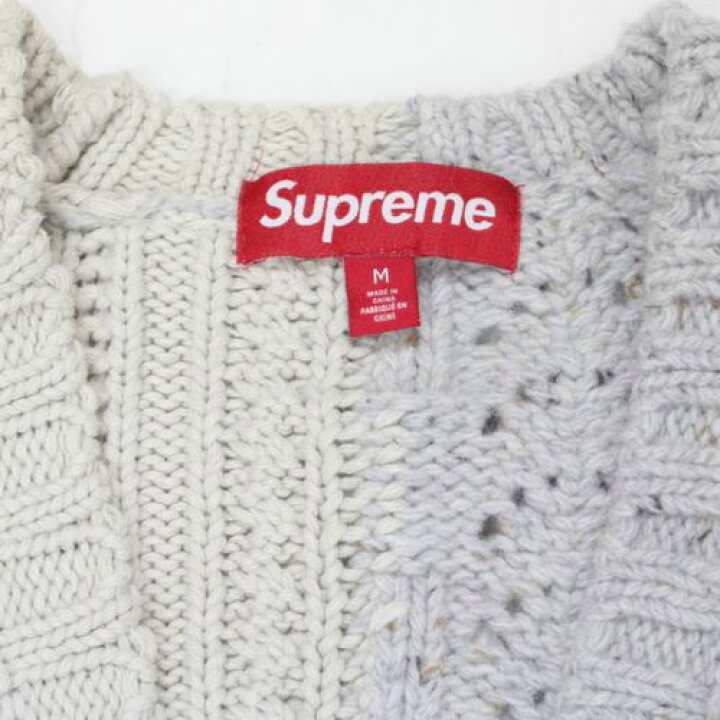 楽天市場】【中古】 Supreme シュプリーム 23AW Patchwork Cable Knit  
