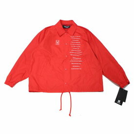 【中古】 UNDERCOVER アンダーカバー 24AW COACH JKT SHE RINGS THE RAIN CAN コーチジャケット 2 レッド