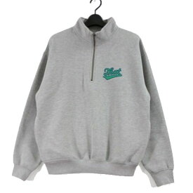 【中古】 thisisneverthat ディスイズネバーザット Half Zip Sweatshirt ハーフジップ スウェットシャツ S グレー
