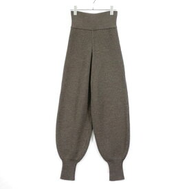 【中古】 FUMIKA_UCHIDA フミカウチダ RIB KNIT GYM PANTS リブニットジムパンツ カーキ