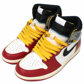 【中古】 NIKE × UNION 25SS AIR JORDAN 1 RETRO HIGH OG SP エア　ジョーダン 1 レトロ ハイ ユニオンUS8.5（26.5cm) ホワイト×レッド×グレー×ブラック