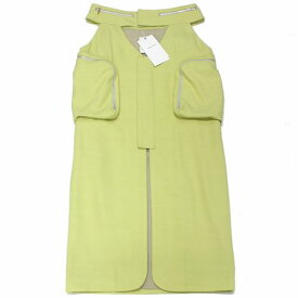 【中古】 FUMIKA_UCHIDA フミカ ウチダ 22SS Back Satin Over Skirt Long バックサテン オーバー スカート 34 ピスタチオ グリーン系