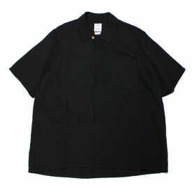 【中古】 visvim ビズビム 20SS FREE EDGE SHIRT S/S (RAYON) オープンカラー シャツ 2 ブラック