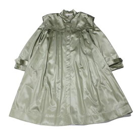 【中古】 FUMIKA_UCHIDA フミカウチダ 20AW Satin Duster Dress Coat サテン ダスター ドレス コート 36 ピスタチオ