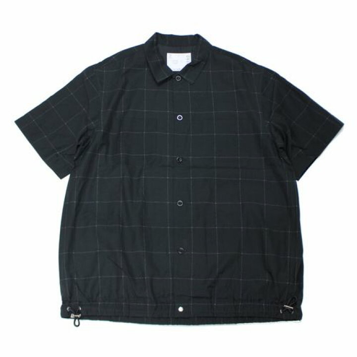 楽天市場】【中古】 Sacai サカイ 24SS Windowpane Shirt 半袖チェック 