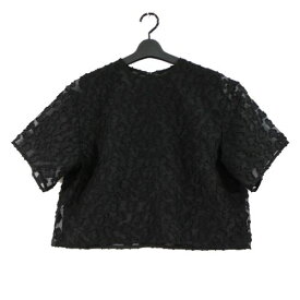 【中古】 H BEAUTY&YOUTH エイチ ビューティー&ユース 24SS カットジャカード ブラウス ブラック