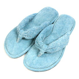 【中古】 FUMIKA_UCHIDA フミカウチダ 24SS PILE SUEDE SANDALS パイルスエードサンダル L ブルー