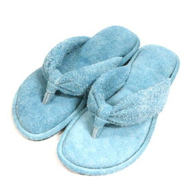 【中古】 FUMIKA_UCHIDA フミカウチダ 24SS PILE SUEDE SANDALS パイルスエードサンダル M ブルー