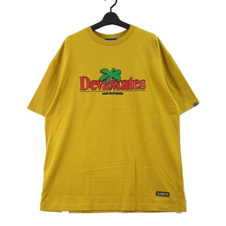 中古 DEVASTATES ディーヴァ ステイツ 24SS Grafico Men s T-Shirt Tシャツ XL イエロー unstitch 店