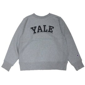 【中古】 Champion チャンピオン YALE Reverse Weave CREW NECK SWEATSHIRT リバースウィーブ クルーネックスウェットシャツ MADE IN USA L グレー