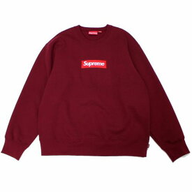 【中古】 Supreme シュプリーム 22AW Box Logo Crewneck Cardinal ボックスロゴスウェット M バーガンディ