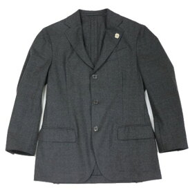 【中古】 LARDINI ラルディーニ Easy wear テーラード ジャケット 44 グレー