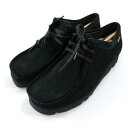 【中古】 Clarks クラークス WallabeeGTX ワラビー ゴアテックス シューズ UK6 1/2(24.5cm) ブラック