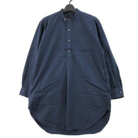 【中古】 ENGINEERED GARMENTS エンジニアードガーメンツ バンドカラー ロングシャツ XS ネイビー
