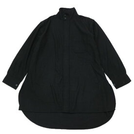 【中古】 Y-3 ワイスリー FLANNEL SHIRT フランネルシャツ XS ブラック