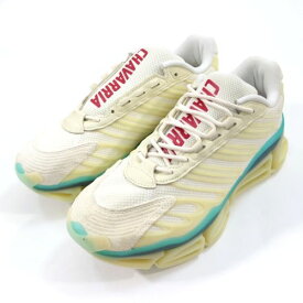 【中古】 adidas × WILLY CHAVARRIA Chavarria Megaride AG チャバリア メガライド KJ2040 US9.5(27.5cm) ホワイト イエロー