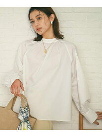 【SALE／57%OFF】【洗える/オンオフ使える】タイプライタースタンドネックブラウス UNTITLED アンタイトル トップス シャツ・ブラウス ホワイト グレー【RBA_E】【送料無料】[Rakuten Fashion]