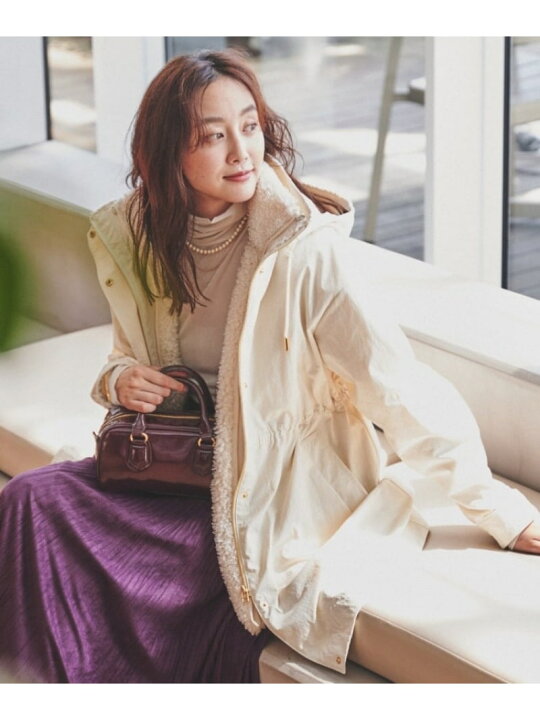 楽天市場】【SALE／60%OFF】【フード取り外し可/ロング丈】ボア  