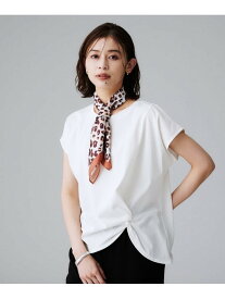 【SALE／50%OFF】【洗える/Tシャツ】ツイストプルオーバー UNTITLED アンタイトル トップス カットソー・Tシャツ グレー ワインレッド ホワイト【RBA_E】【送料無料】[Rakuten Fashion]
