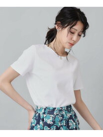 【スーツ/ベーシック/透けにくい】半袖インナー UNTITLED アンタイトル トップス カットソー・Tシャツ ホワイト ブラック【送料無料】[Rakuten Fashion]