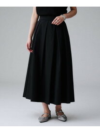 【SALE／50%OFF】【はっ水/ナイロン/後ろウエストゴム】タスランフレアスカート UNTITLED アンタイトル スカート ロング・マキシスカート ブラック ベージュ【RBA_E】【送料無料】[Rakuten Fashion]