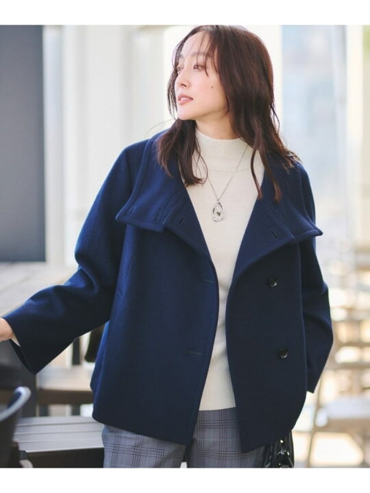 楽天市場】【SALE／30%OFF】【日本製】2WAYウールショートコート 