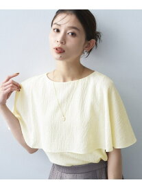 【SALE／10%OFF】【洗える/ストレッチ性/フェミニン】ケープデザインブラウス UNTITLED アンタイトル トップス シャツ・ブラウス グレー ブラック ホワイト【RBA_E】【送料無料】[Rakuten Fashion]