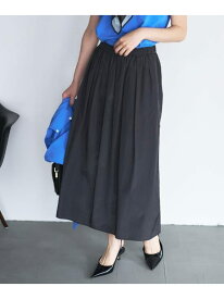 【SALE／5%OFF】【セットアップ可/ウエストゴム】シャイニータイプライタースカート UNTITLED アンタイトル スカート ロング・マキシスカート ピンク ブラック【RBA_E】【送料無料】[Rakuten Fashion]