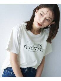 【洗える/ロゴ/プリント】グラフィックTシャツ UNTITLED アンタイトル トップス カットソー・Tシャツ ホワイト グレー【送料無料】[Rakuten Fashion]