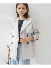 【SALE／5%OFF】【定番人気/はっ水/洗える】タスランショートトレンチコート UNTITLED アンタイトル ジャケット・アウター トレンチコート ネイビー ベージュ【RBA_E】【送料無料】[Rakuten Fashion]