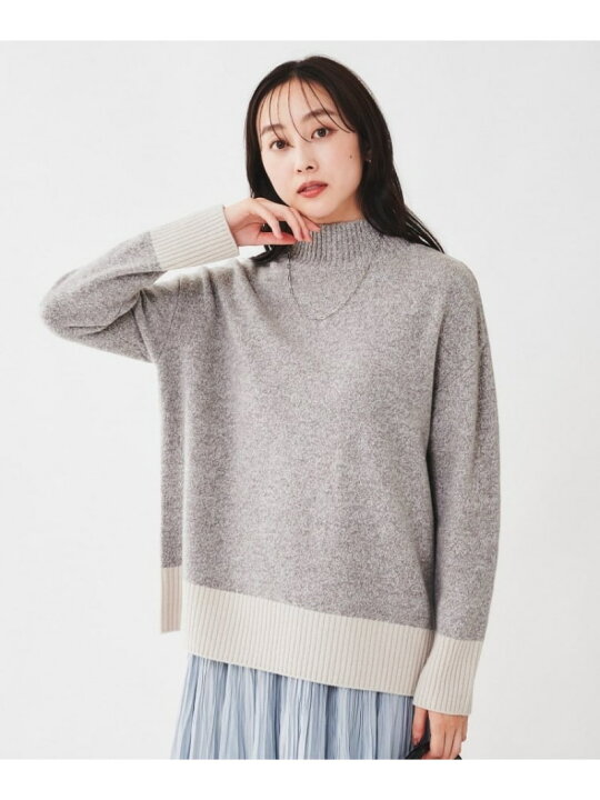 楽天市場】【SALE／30%OFF】ラムウールカシミヤ ボトルネックプル