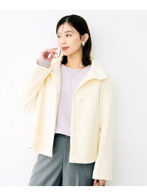 【SALE／60%OFF】スタンドカラーショートコート UNTITLED アンタイトル ジャケット・アウター その他のジャケット・アウター グレー ブラック ホワイト【RBA_E】【送料無料】[Rakuten Fashion]