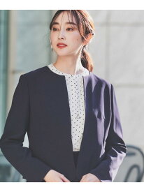 【SALE／58%OFF】【通勤スーツ】ノーカラージャケット UNTITLED アンタイトル ジャケット・アウター ノーカラージャケット ネイビー ベージュ ブラック【RBA_E】【送料無料】[Rakuten Fashion]