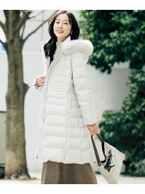 【はっ水機能/フード取り外し可/防寒】ロングダウンコート UNTITLED アンタイトル ジャケット・アウター ダウンジャケット・ダウンベスト ブラック ネイビー ベージュ【送料無料】[Rakuten Fashion]